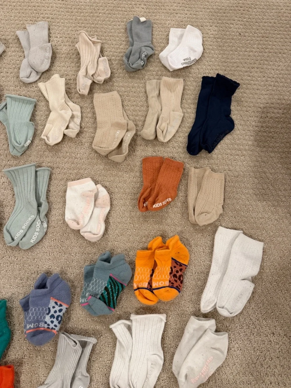 Mixed Baby Toddler Socks Bundle - Neutral & Colorful Assortment